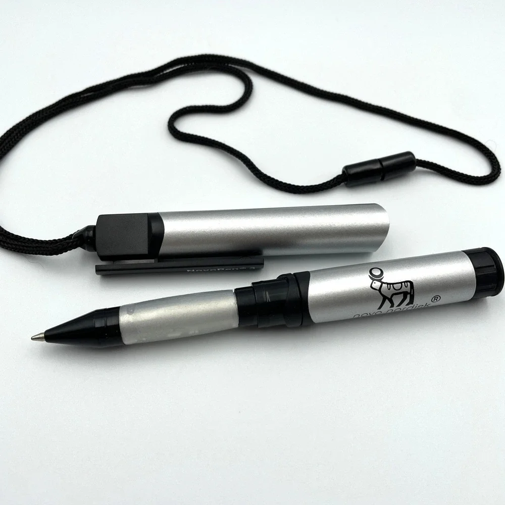 Novo Nordisk NovoPen 3 Drug Rep Pen with Breakaway Lanyard Vintage Pharma Swag
